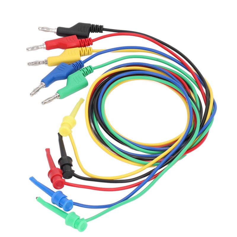 5Pcs Banana Test Lead Multi Meter Testing Cable Line Wire