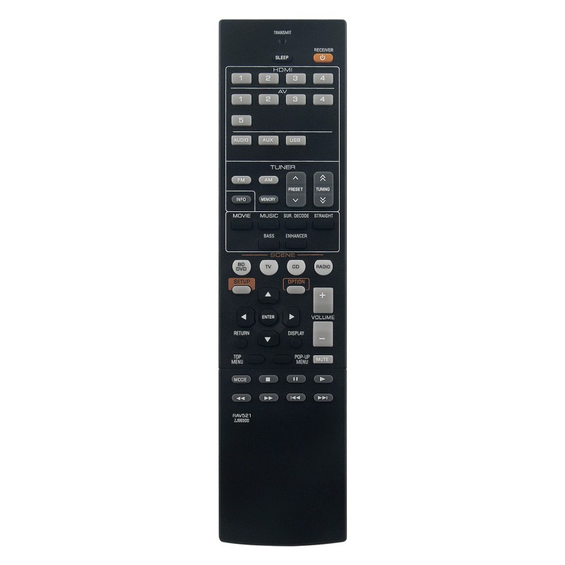 for-YAMAHA New RAV521-ZJ66500 Replace Remote Control for Yamaha AV Receiver