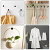 6 PCS Modern Bath Towel Hook, Round Coat Hooks, Wall