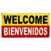 Generic 4LessCo 2x4 Feet WELCOME BIENVENIDOS Banner Sign Fabric Polyester