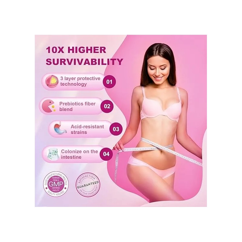 Probióticos Mujer Apoyo Para La Salud Femenina 90 Tabletas.