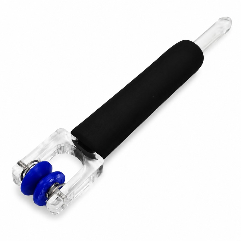 Dual Spring Roller Foil Crimper Burnisher Tool for Stained Glass