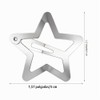 TEHAUX Set De 20 Pinzas Para El Cabello Estrella Plateadas