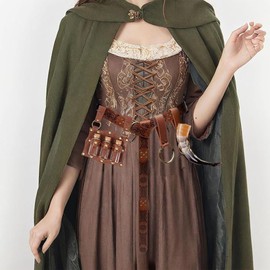 Cork Potion Bottle Cosplay Accessories Belt Loop Medieval Renaissance Witch Props Magic Vial Stempunk Cosplay Costume Sets, With Belt Brown