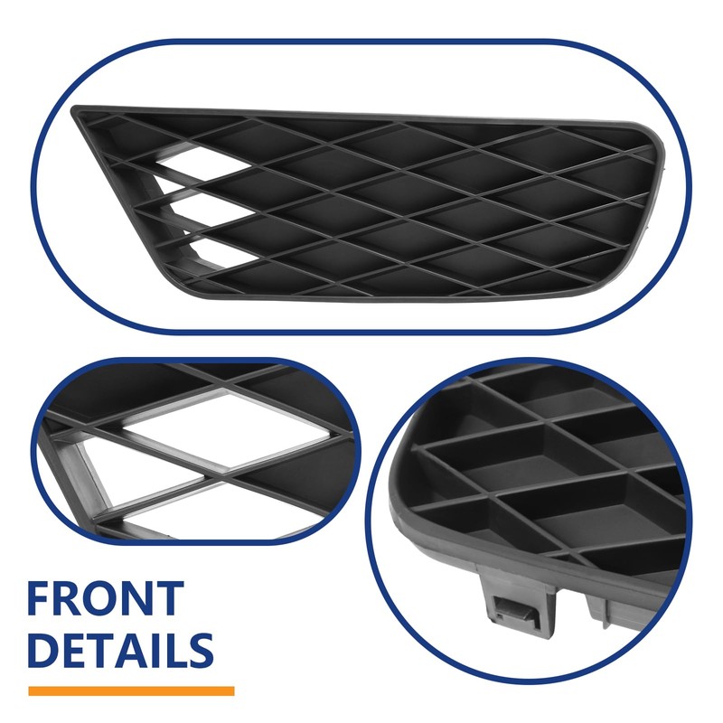 BXZ Front Bumper Insert Outer Grille Fog Light Lamp Cover