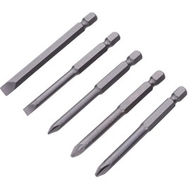 Blue Spot Tools 14123 5 Piece 75mm (3") Screwdriver Bits (PH-PZ Slot)