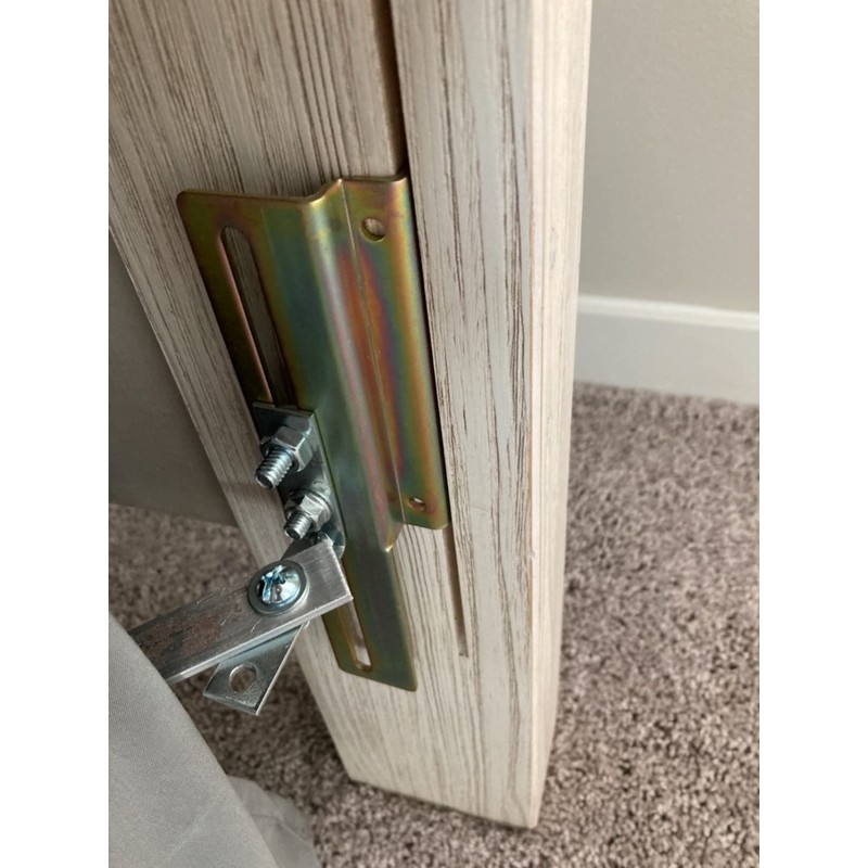 POROHOM 2Pcs #711 Bolt-On to Hook-On Bed Frame Conversion Brackets