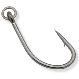 Owner's Flyliner Black Chrome Ringed Hook (Size 1, 41 Per Pack)