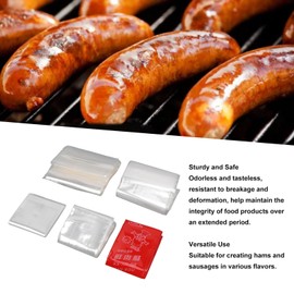 5 Packs Plastic Sausage Casings High Temperature Food Grade Inedible Ham Sausage Casing for Household Use Sausage Making