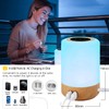 Taipow Bedside Lamp with 4 USB Charging Ports, LED Table