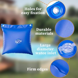 Pool Cover, Pool Water Bag, Pool Tarpaulin, Pool Cover Weights, Winter Pool Cover, Wall Bag for Above Ground Pool Cover, Blue, 25 x 30 cm, 12 Pieces