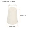 sourcing map Rubber Tapered Plug 11mm to 15mm Solid Test