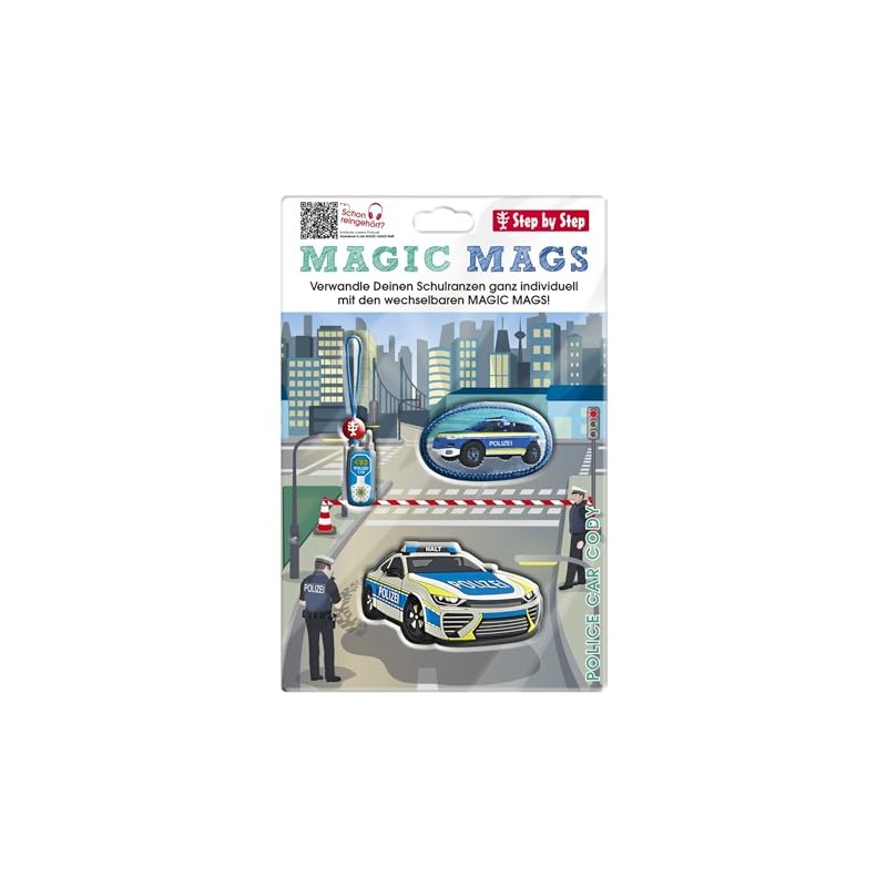Step by Step Magic Mags Police Car Cody, Set of