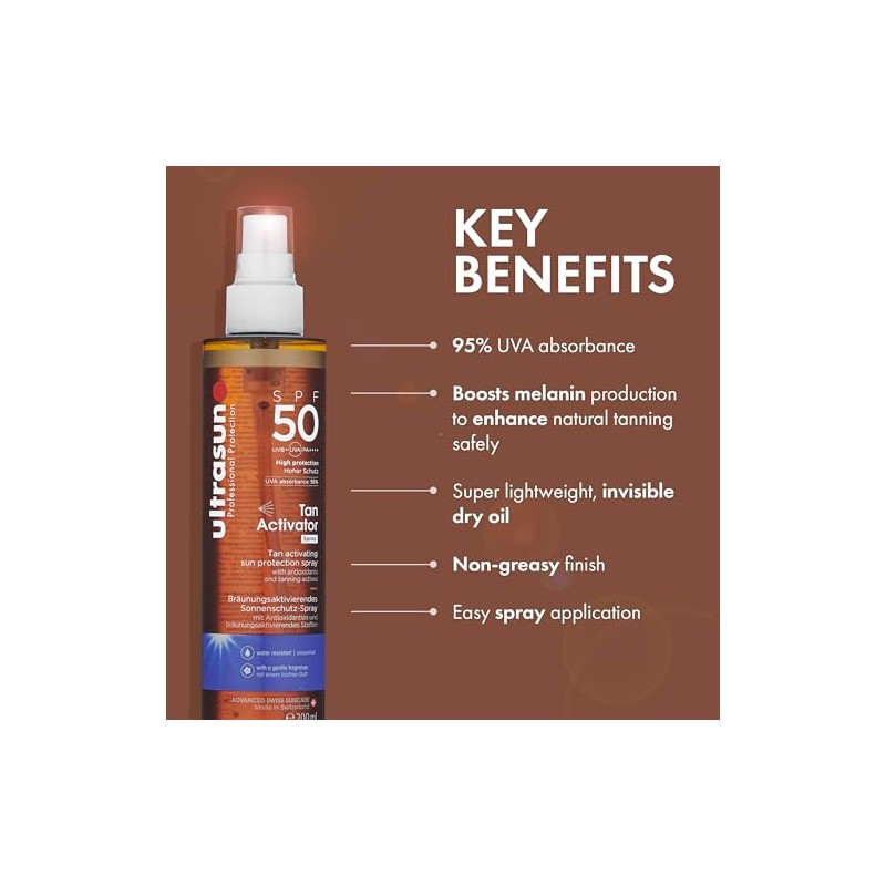 Ultrasun Body Tan Activator SPF50 200ml