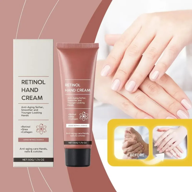 Crema De Manos Wj Retinol, 3 Unidades, 50 G, Hidratante