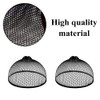 15 Pcs Black Mesh Wig Cap Open top Nylon Net