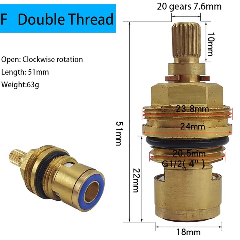 Metal Valve Tap Valve Tap Replacement 20 Speed 1/2 Inch