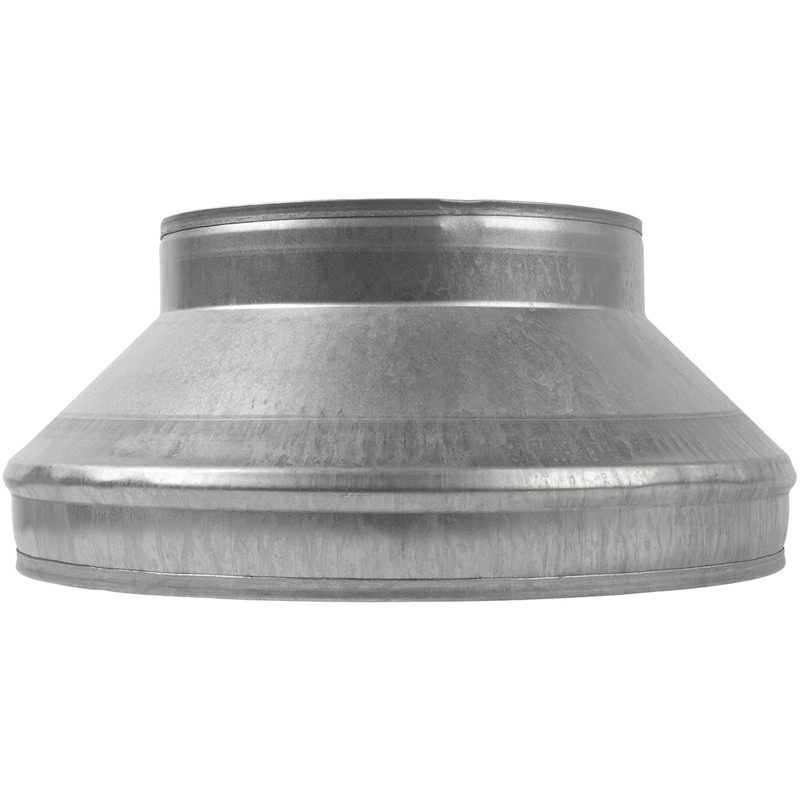 12" to 8" Inch Galvanized Steel Round Duct Reducer -