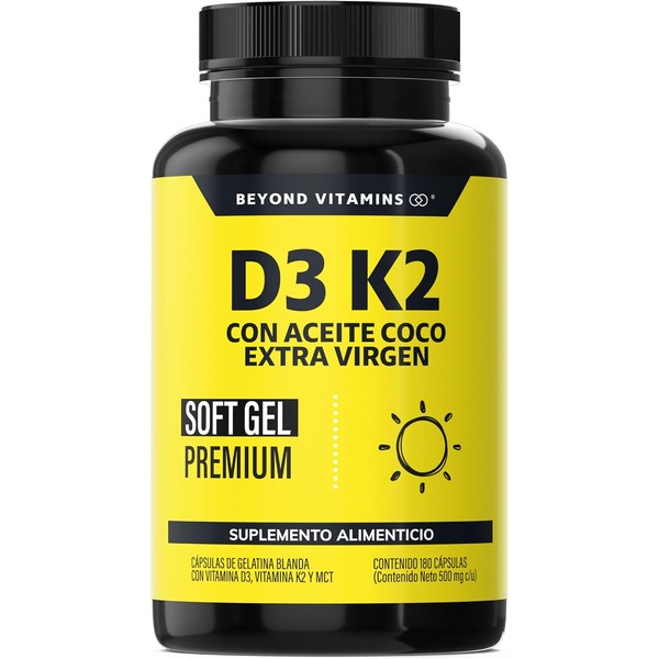 Beyond Vitamins | Vitamina D3 + Vitamina K2 con Aceite