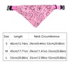 Ling & Bai 2Pcs Dog Bandana Collar Adjustable Boho Pet