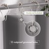 AmazerBath Extra Long Shower Curtain Liner, Grey Shower Liner 84