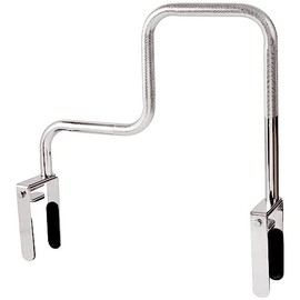 DMI Chrome Plated Adjustable Grab Bars for Bathtub and Showers for Seniors, Rust-Resistant Safety Rail with Textured Non-Slip Handle, 250 lb Capacity, Brackets Fit 3.3" - 5.8” Tub Walls