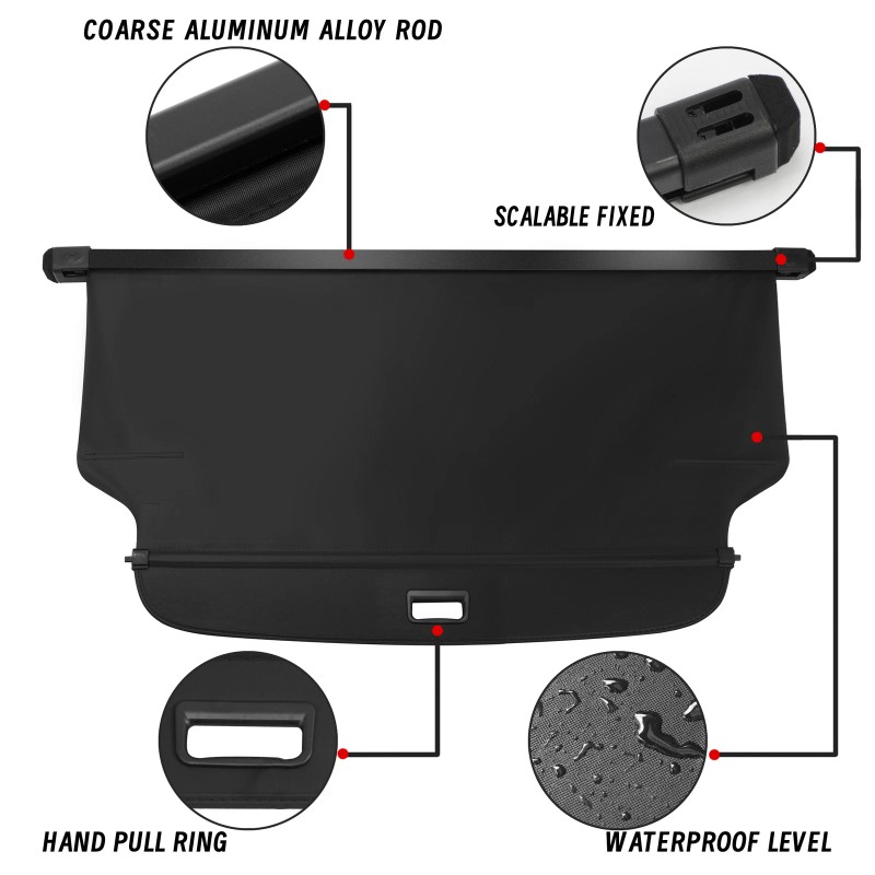 fender_king2024 For 2022-2024 Genesis GV70 Retractable Trunk Cargo Cover Luggage