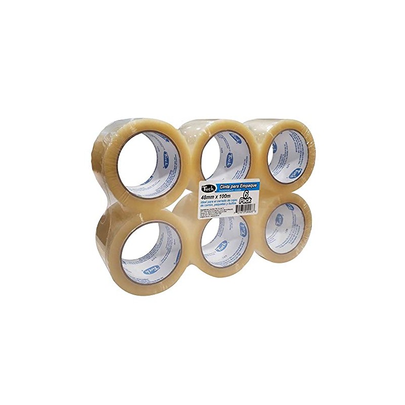 Cinta Transparente Tuk 6 pzas + 1 cubre bocas Lavable,