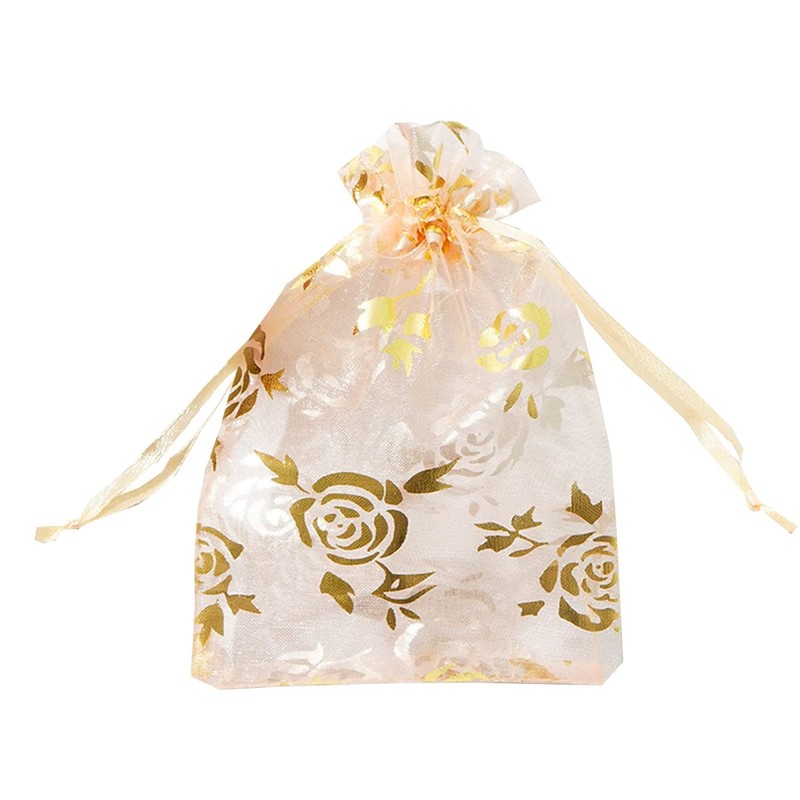 FAVORTALK Extra Large Gift Bag 100Pcs Meium Organza Bags with