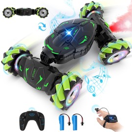 Pristar Remote Controlled Car 1:14 RC Stunt Car Drift Toy 2.4 GHz 360 Rotation Handheld Stunt Car 4WD Remote Controlled Car with Hand Control Gift Boys Children from 5 6 8 9 10 Years
