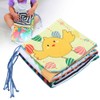 Infant Crib Cloth Book Cute Animal Learning Rattle Distorting Mirror