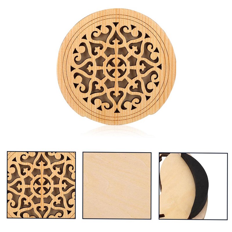 Wood Sponge Guitar Sound Hole Cover Block Protector for Acoustic