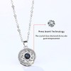 Collar Magnético para Parejas de Sol Y, 100 Idiomas, Colgante