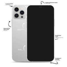 Dummy Premium Display Model Phone 12 Pro and Pro Max | Compatible with Phone Cases (Silver, 12 Pro Max)