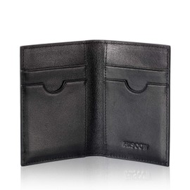 HISCOW Bifold Credit Card Holder 5cc - Full Grain Leather