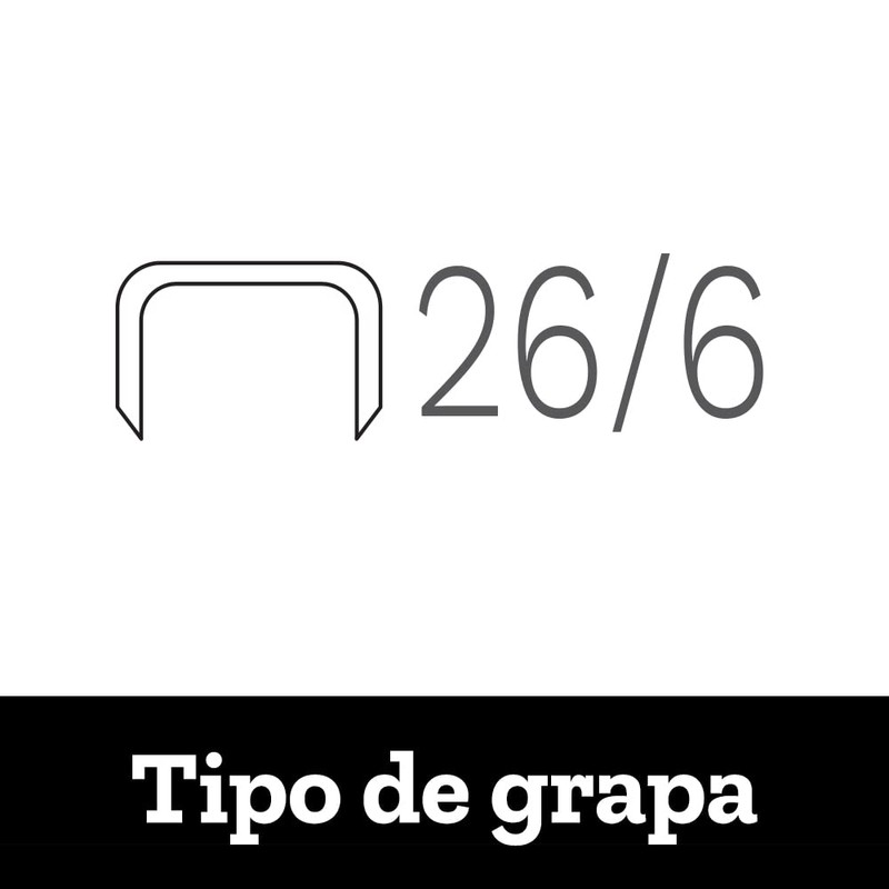 BARRILITO Engrapadora de golpe metálica, 50 hojas, tira completa