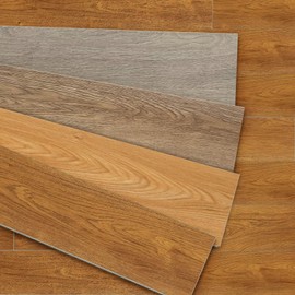 MIRUO SPC Vinyl Plank Flooring 9 Pieces Easy DIY Luxury Vinyl Flooring Tiles Wood Look Water Proof Surface Rigid Core, Burlywood 48 * 7 * 0.2 inch (A-GE16001-MI-USAM021)