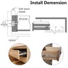 Suiwotin 4PCS 12 Inch Drawer Slides, Metal Ball Bearing Drawer