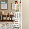 COSYLAND Toddler Standing Tower - Adjustable Height Toddler Kitchen Stool