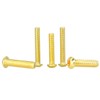 MACHSWON 10PCS M5 Brass Cross Round Head Machine Screw m5*12mm