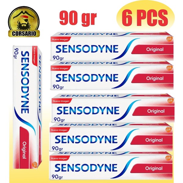 Sensodyne Original Toothpaste for Sensitive Teeth 90 g-PACK X 6