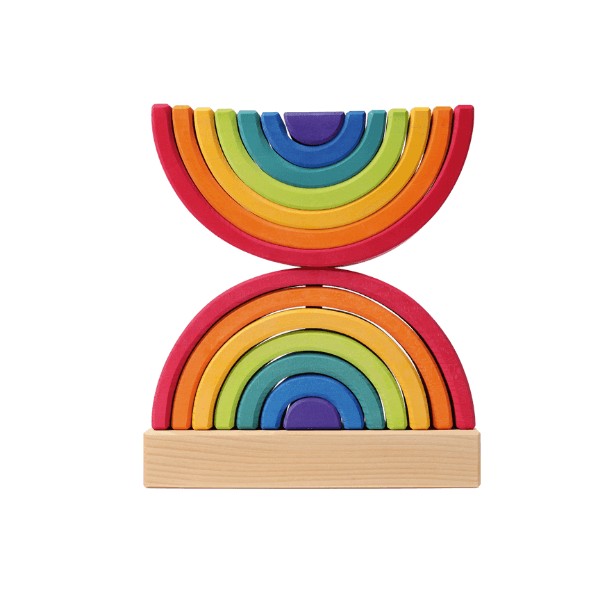 Grimm's Double Rainbow Stacking Tower