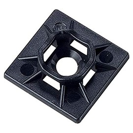 Ancor Marine Grade 199236 Cable Tie Mount, Black, Adhesive Lined, 25pc
