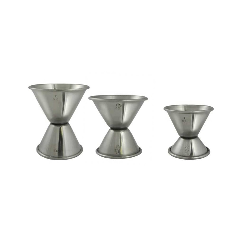 TrueCraftware- 6-Piece Stainless Steel Bar Accessory Set (3) Jigger (2)