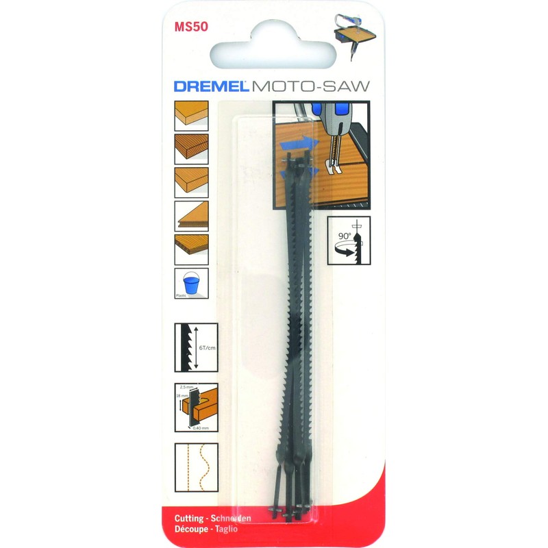 Dremel MS50 Saw Blade 5-pack for Table Saw MS20, Accessory