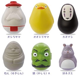 Spirited Away Poteri Wobble Okiagari Spills, Box of 6
