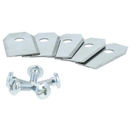 vhbw 30 x Replacement Blades Compatible with Sunseeker Elite X3 RTK, Elite X3 Plus RTK, Elite X5 RTK Lawnmower - Replacement Blade Silver, Steel