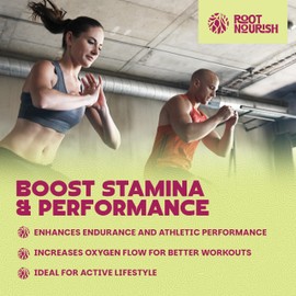 RootNourish Beetroot Gummies – High Strength Iron, Vitamin C, B12 & Folic Acid Supplement for Energy, Circulation, Tiredness & Immune Support – 60 Gummies