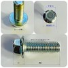 M10 (P=1.5 coar) X40L (under neck) Flange Bolt Iron Uniqlo
