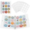 PACMAXI 120 Pockets Buttons Badge Pin Storage Book, 10 Sheets